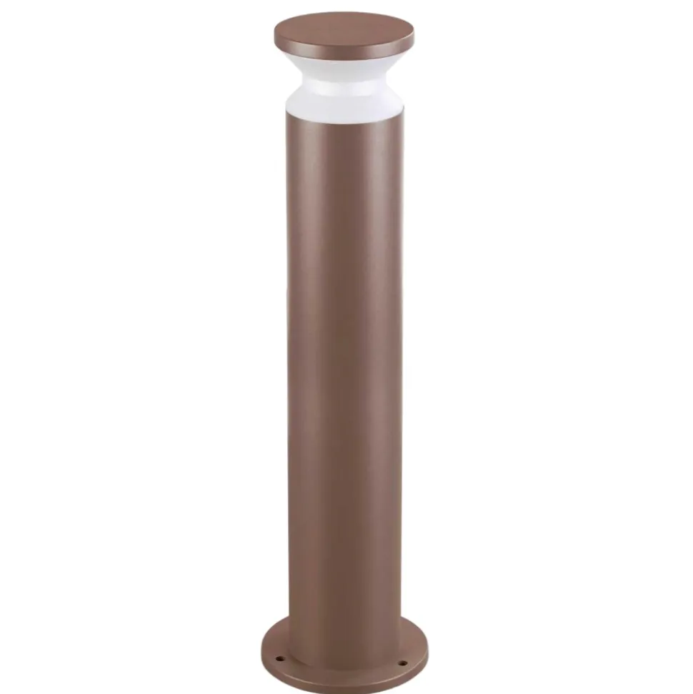 Torre pt1 h80 ideal lux lampione da giardino ip65 marrone