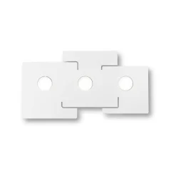Totem pl3 ideal lux plafoniera moderna squadrata per cucina tre luci
