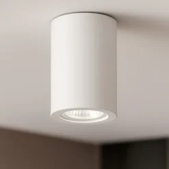 Tower pl1 round ideal lux faretto bianco cilindro