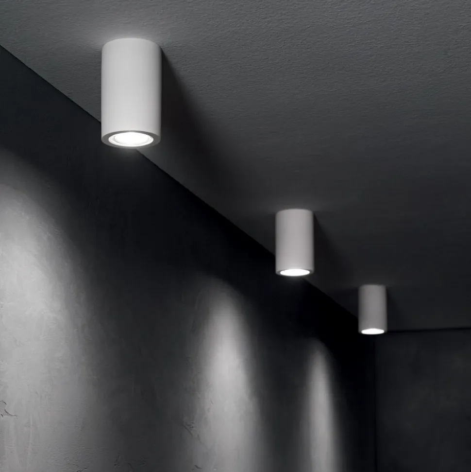 Tower pl1 round ideal lux faretto bianco cilindro