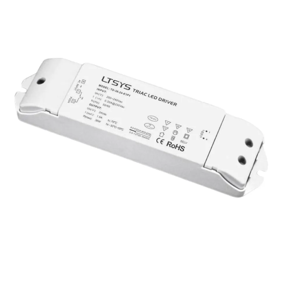 Trasformatore 36w 24vdc dimmerabile 220-240vac 1,50 a gea luce