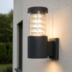 Tronco ap1 applique nero per esterno ip44 ideal lux