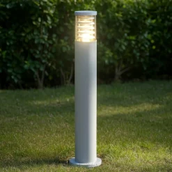 Tronco pt1 h80 bianco ideal lux lampione da giardino