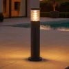 Tronco pt1 h60 ideal lux paletto nero tubolare 6 da giardino ip65