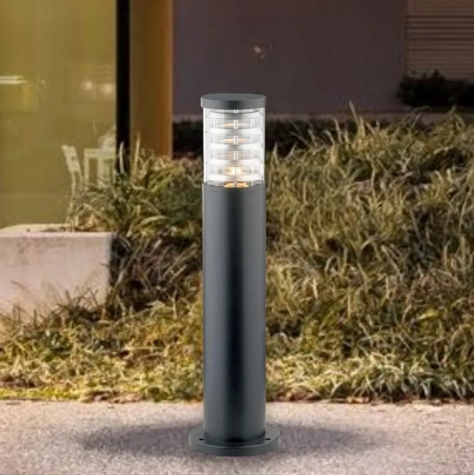 Tronco pt1 h60 lampioncino antracite da giardino ip65 per esterni