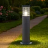 Tronco pt1 h40 lampione da giardino grigio ideal lux ip65 grigio 40cm per esterni