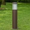 Tronco pt1 h60 lampione marrone da giardino ip65 ideal lux