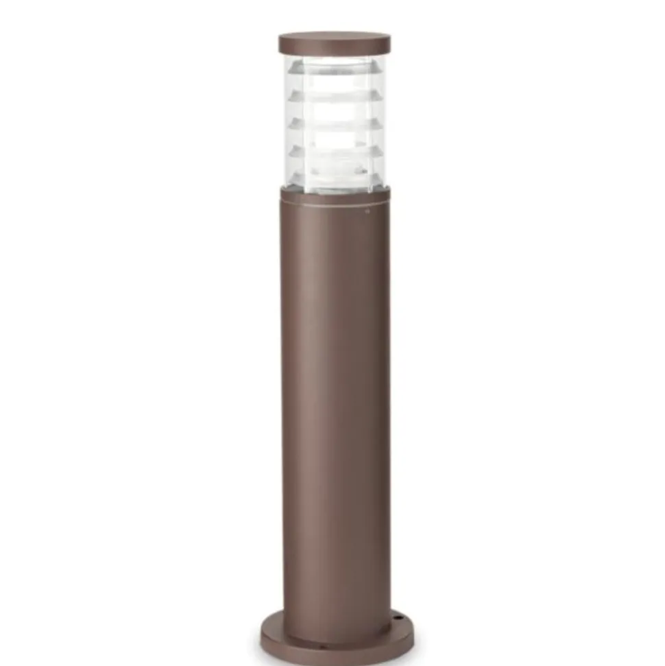 Tronco pt1 h60 lampione marrone da giardino ip65 ideal lux