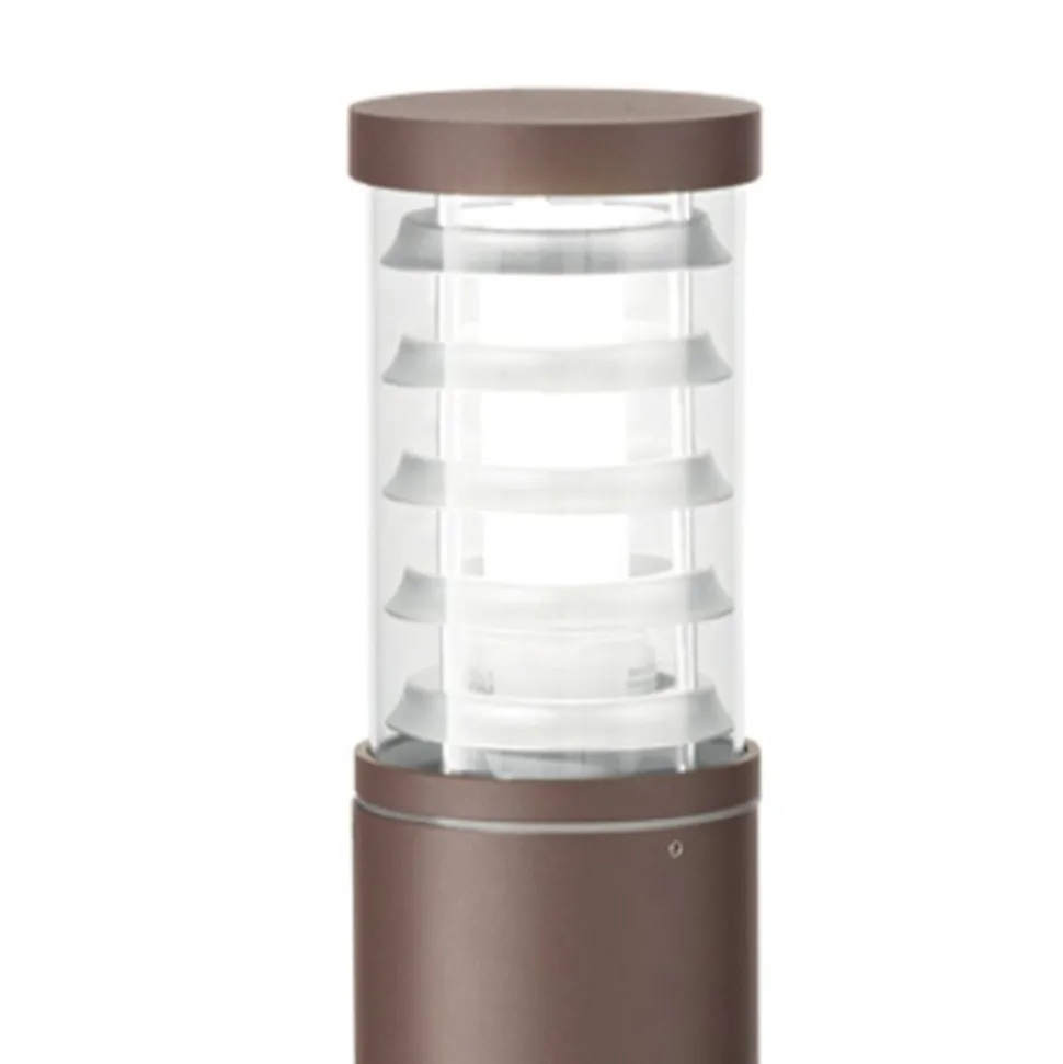 Tronco pt1 h60 lampione marrone da giardino ip65 ideal lux