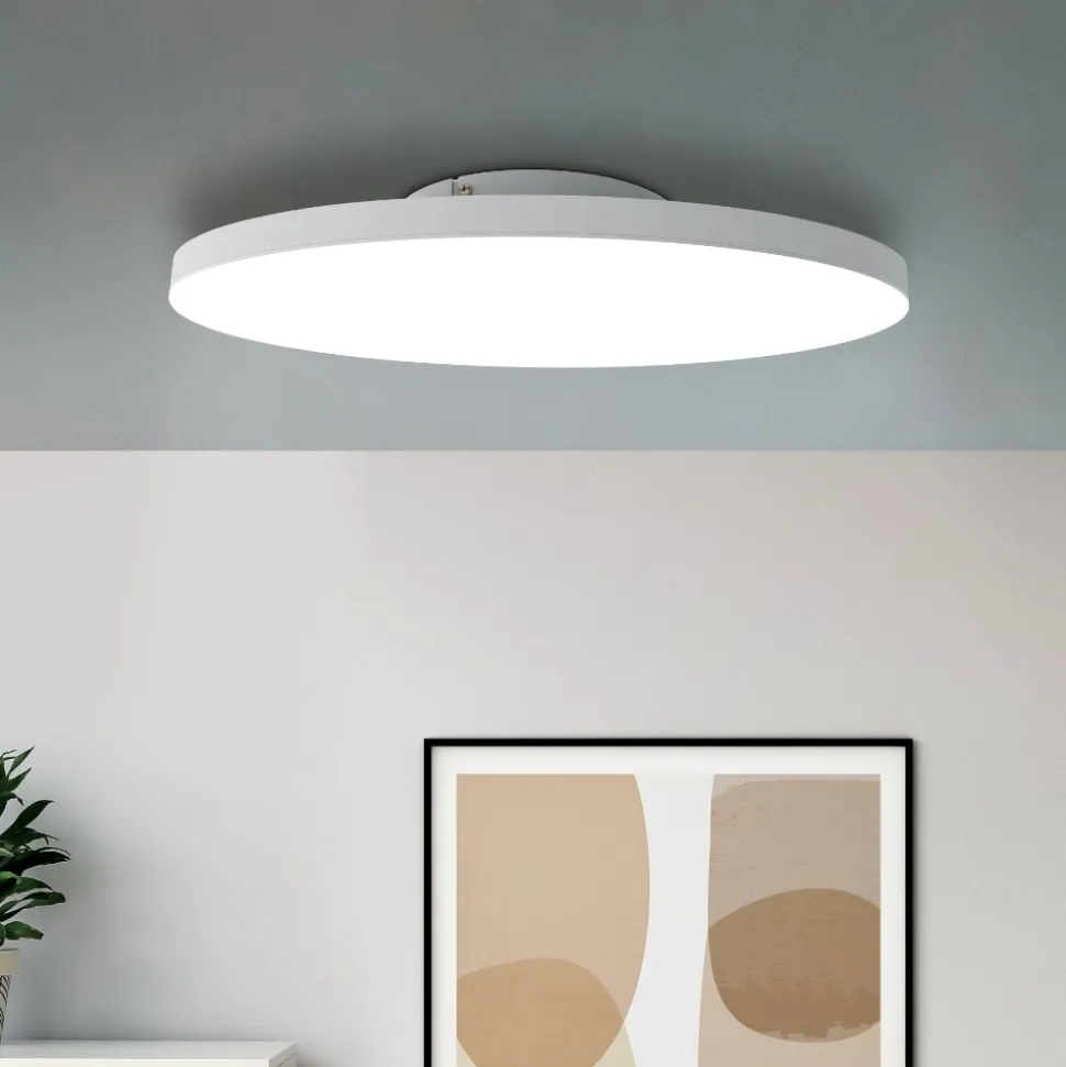 Turcona z eglo plafoniera moderna tonda led rgb da 2700k a 6500k controllo remoto app