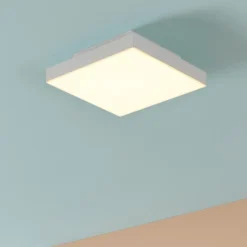 Turcona z eglo plafoniera moderna bianca led rgb 2700k a 6500k controllo remoto app