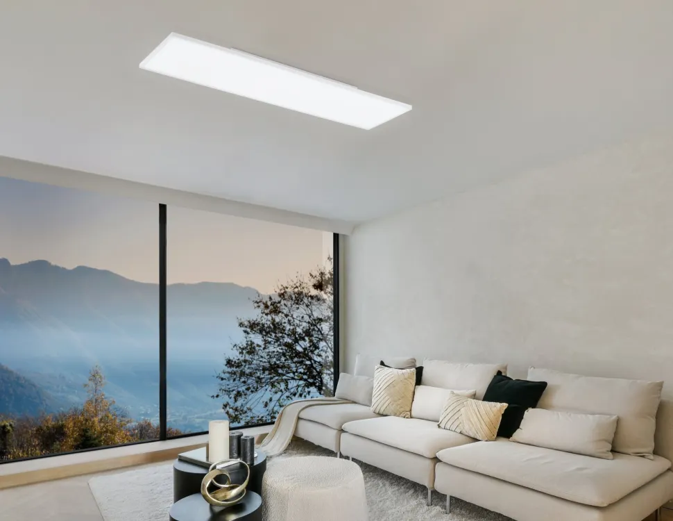 Turcona eglo plafoniera da cucina 120x30 dimmerabile smart controllo remoto app led rgb da 2700k a 6500k