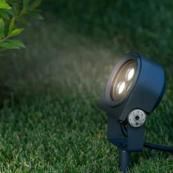 Ulex ideal lux faretto esterno 8,5w 3000k antracite ip65 orientabile
