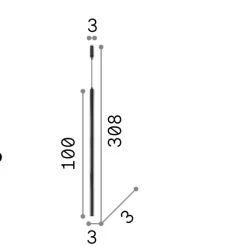 Ultrathin sp d100 round dali-push led 11,5 3000k ideal lux lampada a sospensione