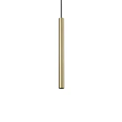 Ultrathin sp d040 round ideal lux lampada a sospensione oro led