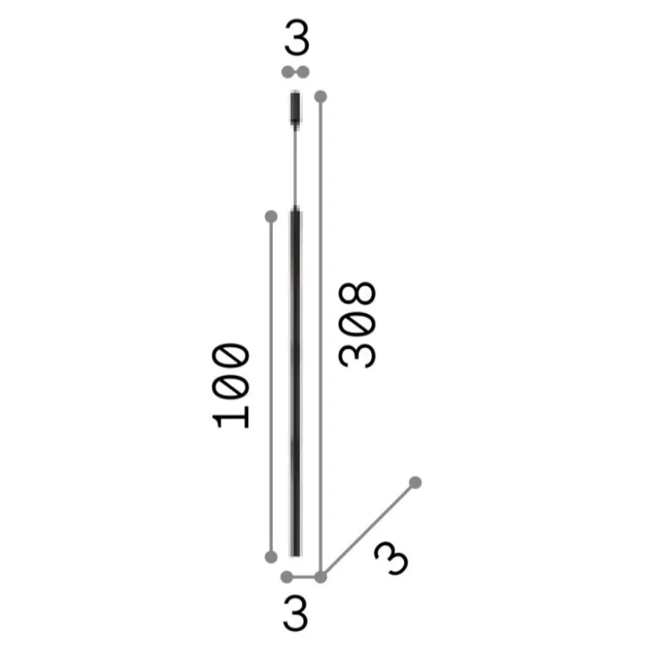 Ultrathin sp d100 squadra ideal lux lampada a sospensioneoro per comodino