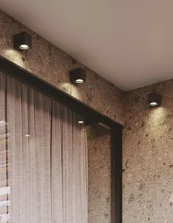 Up ap1 ideal lux applique cubo da esterno antracite