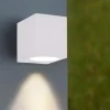 Up ap1 ideal lux applique cubo da esterno ip44 bianco monoemissione