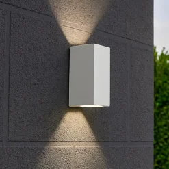Up ap2 ideal lux applique bianco da esterno balcone giardino ip44 g9 led
