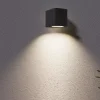 Up ap1 ideal lux applique da esterno ip44 cubo nero luce mono emissione