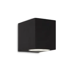 Up ap1 ideal lux applique da esterno ip44 cubo nero luce mono emissione