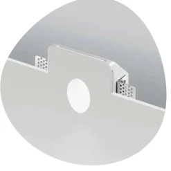 Valzer segnapasso di gesso ovale da incasso led 1w 3000k 220-230v ondaluce