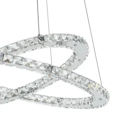 Varrazo eglo lampadario anelli di cristallo per stanza da letto