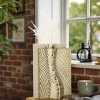 Vaso design soprammobile nocciola h30cm oro bongelli preziosi