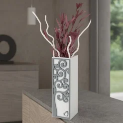 Vaso moderno albero della vita grigio bongelli preziosi
