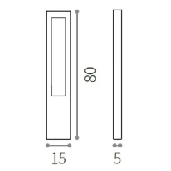 Vega ideal lux paletto lampione da giardino ip44 marrone