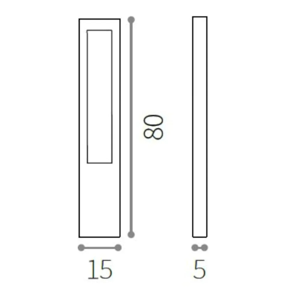 Vega ideal lux paletto lampione da giardino ip44 marrone