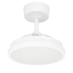 Ventilatore con plafoniera pale retraibili eglo malpica led cct stanza 13mq