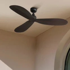 Ventilatore da soffitto da esterno marrone con app telecomando max 17mq