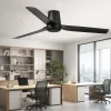 Ventilatore da soffitto nero smart app wifi 17mq silenzioso