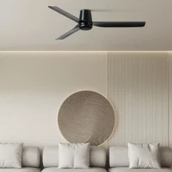 Ventilatore da soffitto nero smart app wifi 17mq silenzioso