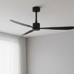 Ventilatore da soffitto nero smart app tuya motore inverter silenzioso 28mq