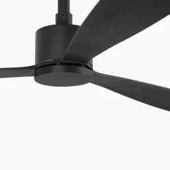 Ventilatore da soffitto nero smart app tuya motore inverter silenzioso 28mq