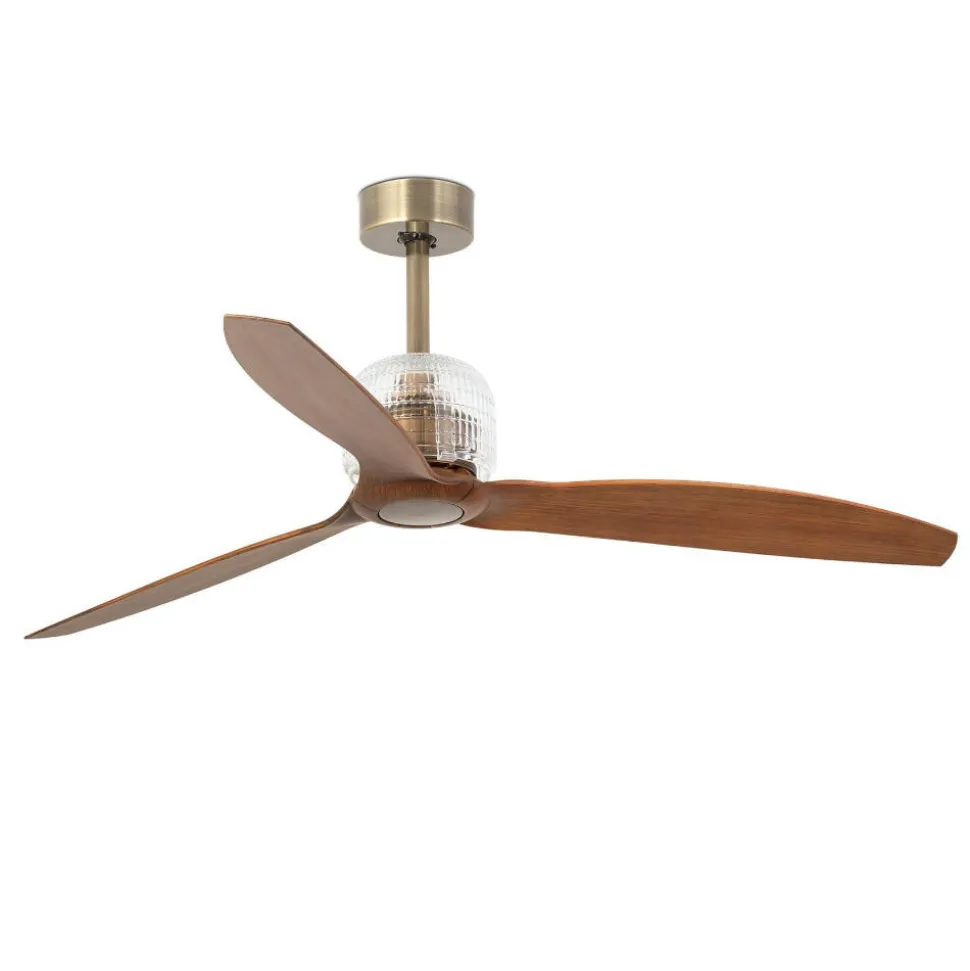 Ventilatore da soffitto oro invecchiato 17mq motore silenzioso dc