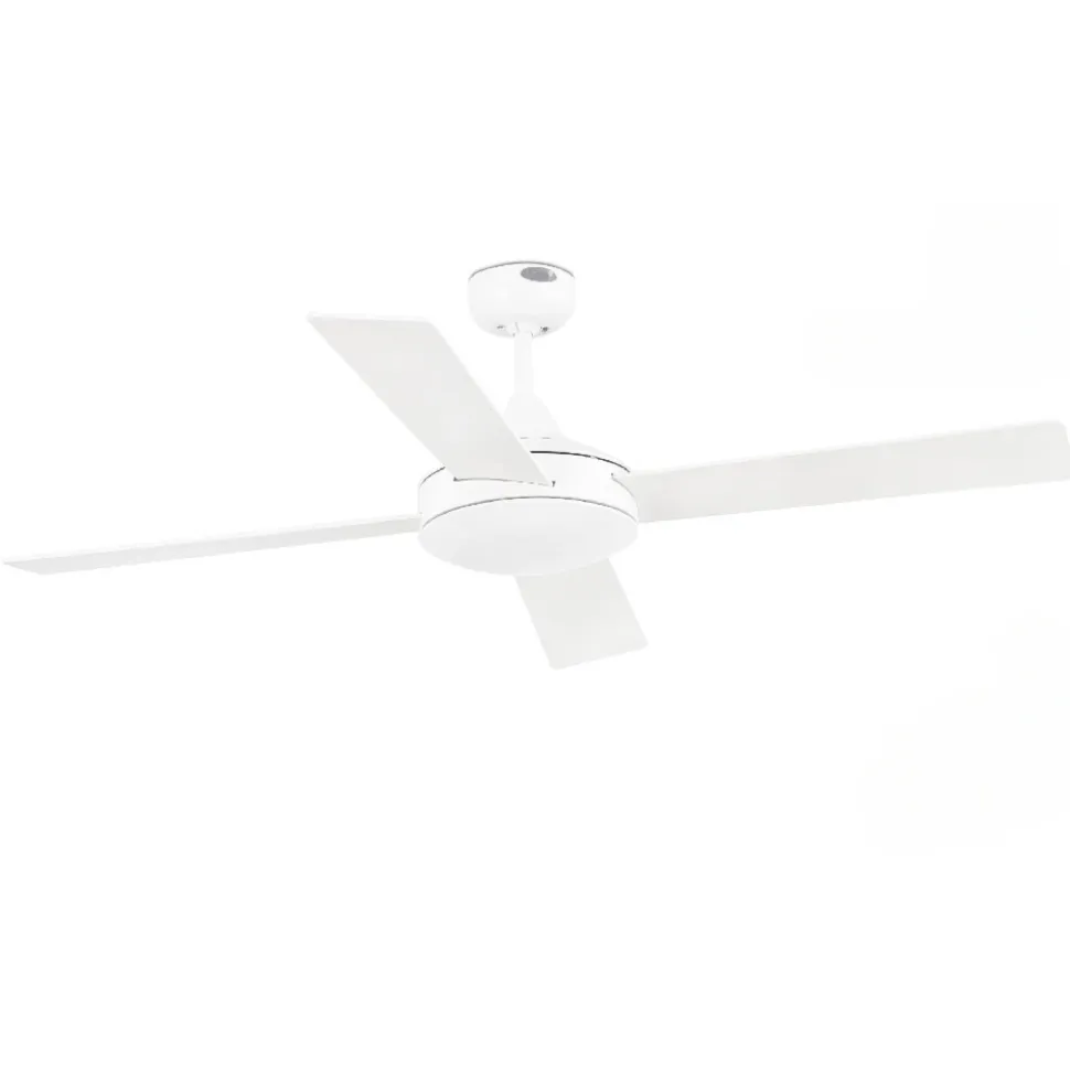 Ventilatore da soffitto pale smart app tuya bicolore bianco legno 28mq