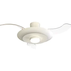 Ventilatore da soffitto pale retrattili bianco led cct ambienti 13-20mq