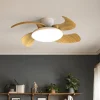 Ventilatore da soffitto pale retrattili legno led cct 13mq con telecomando