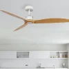 Ventilatore da soffitto per camera da letto legno chiaro 17mq app