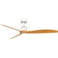 Ventilatore da soffitto per camera da letto legno chiaro 17mq app