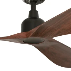 Ventilatore da soffitto per balcone ip44 legno scuro motore silenzioso