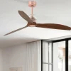 Ventilatore da soffitto rame stanze da 13-17mq con telecomando