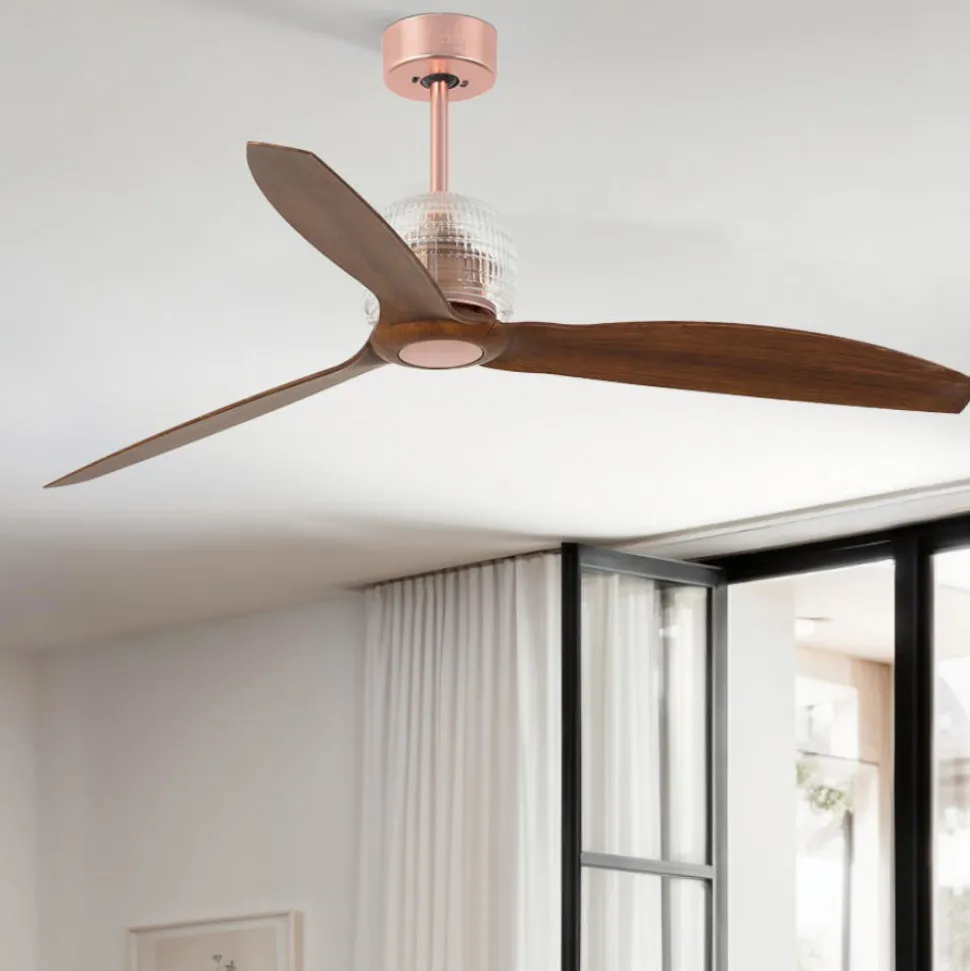 Ventilatore da soffitto rame stanze da 13-17mq con telecomando