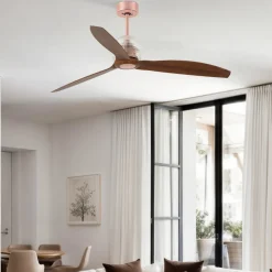 Ventilatore da soffitto rame stanze da 13-17mq con telecomando