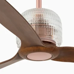 Ventilatore da soffitto rame stanze da 13-17mq con telecomando