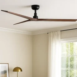 Ventilatore da soffitto silenzioso pale noce 28mq