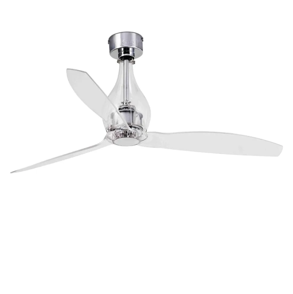 Ventilatore da soffitto smart app trasparente ambienti max 17mq